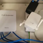 5 Ports Outdoor PoE++ Gigabit Extender, 1 in 4 Out PoE Repeater with 1000Mbps, IEEE802.3af/at/bt Compatible, IP65 Waterproof