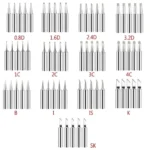 5Pcs 900M-T Soldering Iron Tips Bit IS/I/B/K/SK/2.4D/3.2D/1C/2C/3C/4C Lead-Free Welding Tips Head