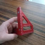 3D Multi Angle Measuring Ruler 45/90 Degree Plastic Carpentry Square Protractor Drawing Line Ruler Miter Triangle Layout Tool