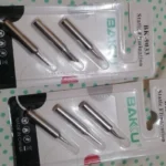 3tips / set BAKU Solder Iron Tips Static Elimination Lead Free Welding Head Soldering Tips For 900M 907 913 376 453 601D 878L