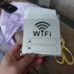 Acrylic Mirror WiFi Sign Sticker for Public Places House Shops Handwriting Account and Password Wifi Notice Board Signs