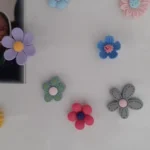 10pcs Candy Flower Frosted Resin Fridge Magnets Creative Korean 3d Magnets Cartoon Magnets Home Decore