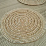 Table placemats for table mat Ramie Insulation Pad Placemats Linen Non Slip Table Mats Home Decoration Pad Coaster