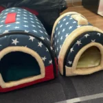 Indoor Dog House Soft Cozy Dog Cave Bed Foldable Removable Warm House Nest With Mat For Small Medium Cats Animals Kennel