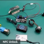 Mobile phone NFC fingerprint relay control module DC10V-120V IC card induction access controller Switch locomotive car unlock