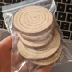 3-12cm Thick 1 Pack Natural Pine Round Unfinished Wood Slices Circles With Tree Bark Log Discs DIY Crafts Wedding Party Painting