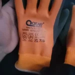 Thermal Work Safety Gloves, Fully Warm Fleece Lining Inside, Water- Proof Rubber Latex Coated,Anti-slip Palm, Winter Use