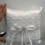 20 cm White Flower Girls Basket Silk Wedding Basket for Flower Bride/Kids Hand Held Wedding Ceremony Party Decorations