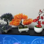 1pcs Artificial Plants Bonsai Small Tree Fake Plant Flower Potted Ornaments for Home Hotel Room Table Decoration Garden Decor