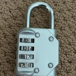 Combination Lock Resettable 4 Digit Padlock with Combination Waterproof and Heavy Duty Combination Padlock Outdoor for School