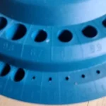 Hot 1pcs Round Shape Plastic Hard 100pcs 1-13mm Drill Bit Storage Case Stand Blue Hole Bore Plastic Organizer Container Box